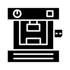 Hydraulic Press Glyph Icon