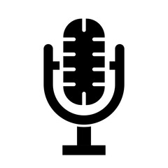 Microphone Glyph Icon