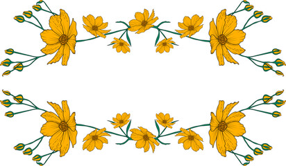 Fototapeta premium Flower frame 