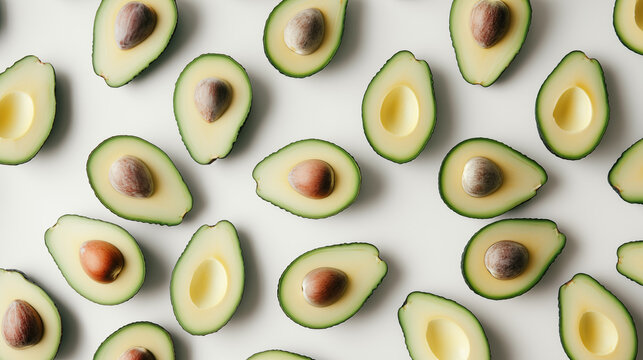 Background picture with avocados