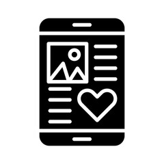 Mobile Friendly Glyph Icon