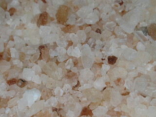 Zbliżenie na kryształki soli kamiennej