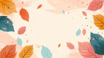 watercolor autumn background
