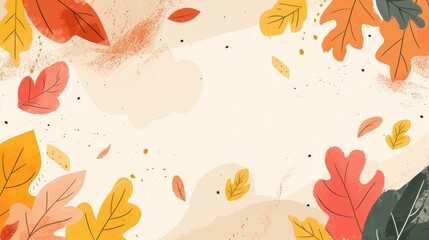 watercolor autumn background