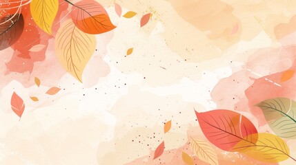 watercolor autumn background
