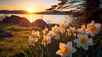 Nature's Rebirth: Blooming Flowers Herald the Arrival of Spring Equinox