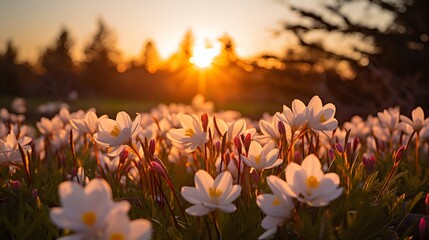 Nature's Rebirth: Blooming Flowers Herald the Arrival of Spring Equinox