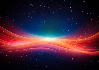 abstract background with glowing lines and sparkles