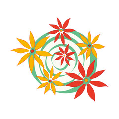 abstract floral design