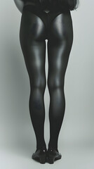 Young beautiful woman in nylon tights