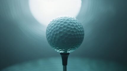 Generative AI : Close up of golf ball on tee