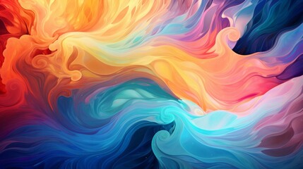 Abstract swirls of color merging together, representing the integration of diverse emotions.