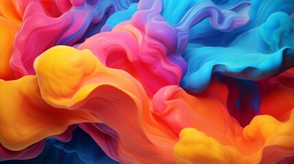 Abstract swirls of color merging together, representing the integration of diverse emotions.