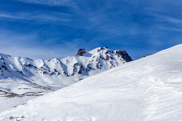 Scenic views from Erciyes mountain which is a resort area for winter sports, climbing, alpinism and...