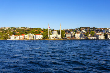 Fototapeta na wymiar Beautiful view of Istanbul and the Golden Horn during a cruise on the Bosphorus