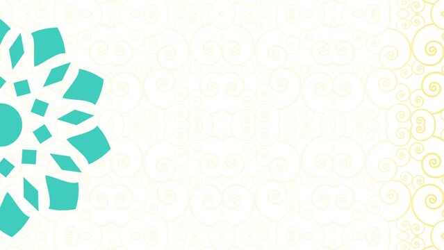 Ramadan holy month celebrations in the Muslim . Animated arabesque background for religious greetings as ramadan, Hajj, Eid and common Islamic purposes.