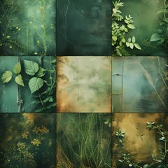 Ethereal Nature Montage - Artistic Florals and Abstract Backgrounds