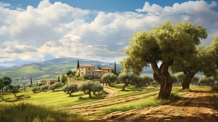 agriculture olive farm - obrazy, fototapety, plakaty