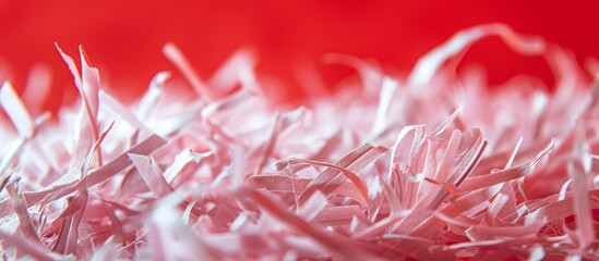 Close up of a textured bunch of crumpled paper with soft lighting and shallow depth of field for creative background or design elements