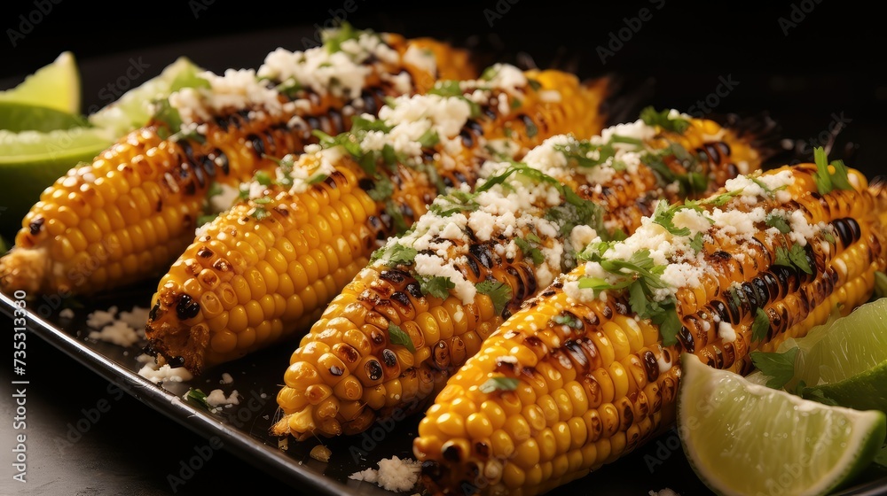 Wall mural food mexican street corn