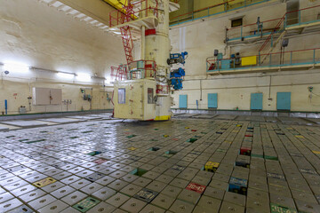 Reactor hall of Chernobyl nuclear station.