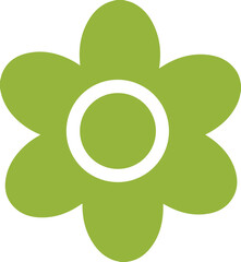 Flower clip art design on plain white transparent isolated background for card, shirt, hoodie, sweatshirt, apparel, tag, mug, icon, poster or badge