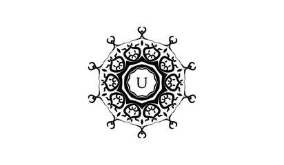 Luxury Floral Ornament Alphabetical Logo
