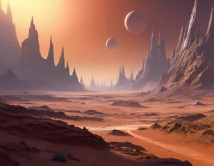 Photo sur Plexiglas Corail Sci-fi planet