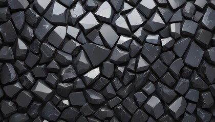 geometric pattern obsidian rocks