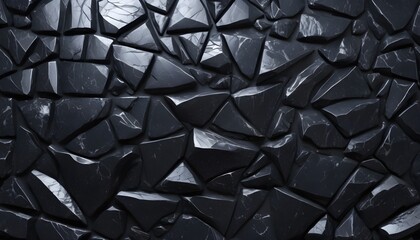 geometric pattern obsidian stonewall