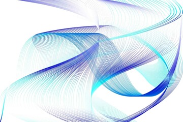 Abstract Blue and White Pattern with Waves. Striped Linear Texture. Raster. 3D Illustration