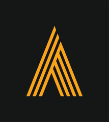 abstract triangle logo
