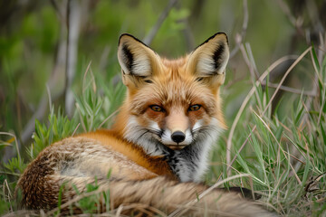 Red fox - Worldwide - A small carnivorous mammal species known for its bushy tail and intelligence