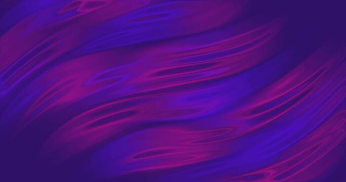 Looped holographic shimmering background. Flowing liquid, waves, fluctuating shiny blue and pink fabric. Abstract trendy color blurred futage. 