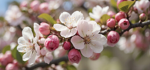 Obraz premium Blossoming apple trees