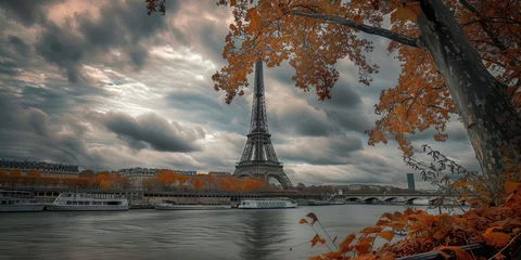 Keuken spatwand met foto Eiffel Tower in Paris, France  © Brian