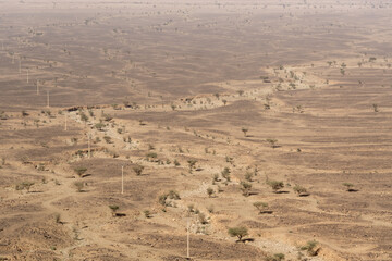 Fototapeta na wymiar view of the desert in Morocco