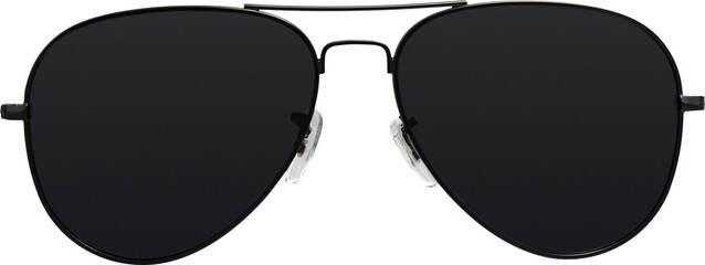 Black Aviator Sunglasses Classic Cool Summer Fashion Element © Layer-Lab