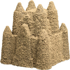 Sandcastle Realistic Summer Beach Vacation Element © Layer-Lab