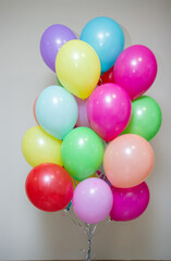 Fototapeta na wymiar colorful balloons on a white background