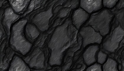 Fototapeta premium Dark lavic rock surface texture, black, opache, rough