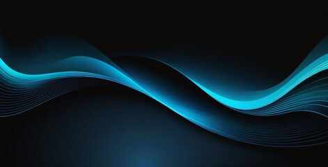 abstract blue wave background
