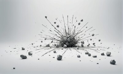 Abstract Surreal Explosion: Dynamic Artistic Interpretation