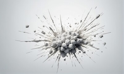 Abstract Surreal Explosion: Dynamic Artistic Interpretation
