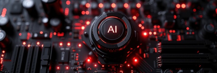 Fototapeta premium Artificial Intelligence Processor Concept