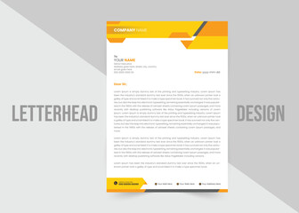 Creative corporate letterhead layout design