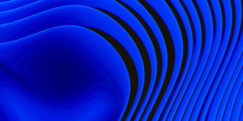 3d rendering Blue Elegance Abstract Curves Graphic Background