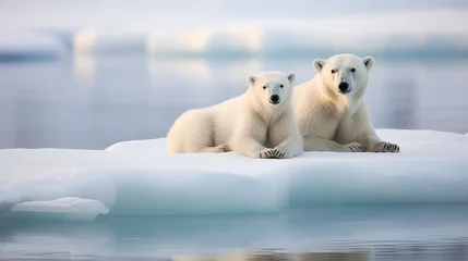 Foto op Canvas Kings of the Arctic: Majestic Polar Bears on International Polar Bear Day © Sumuditha