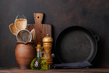 Culinary essentials: Diverse cooking utensils