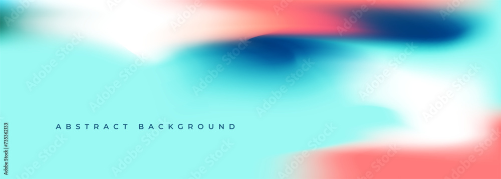 Aufkleber abstract turquoise holographic background. colorful liquid gradient creative banner. blurred soft bl